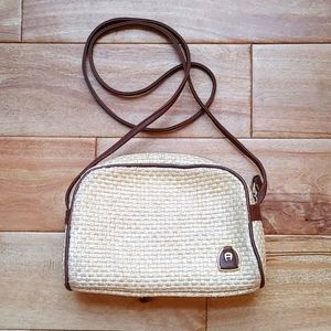 Vintage Etienne Aigner Woven Crossbody